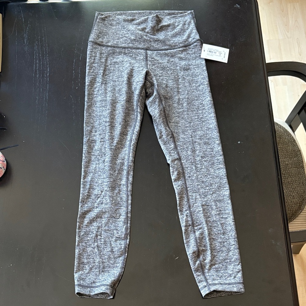 Lululemon Wunder Under HR 7/8 Tight HBLK 6- Heathered Black